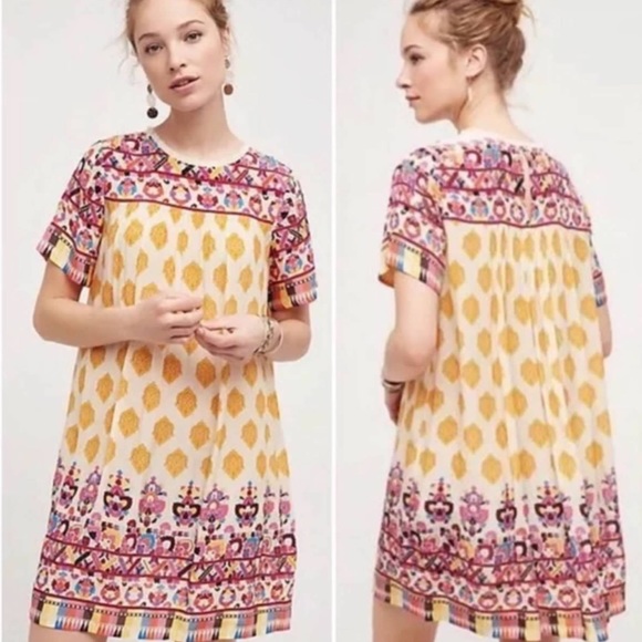 Anthropologie Tanvi Kedia Beaded Caltha Swing Dress Size XL - Picture 14 of 16